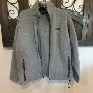 Timberland Polartec Full-Zip Fleece Jacket | Gray | Size M | Warm Outdoor Layer